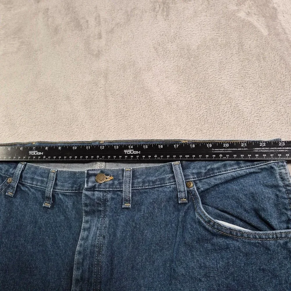 Wrangler Five Star Premium Jeans Mens 46x30 Blue Med Wash Regular Straight Denim